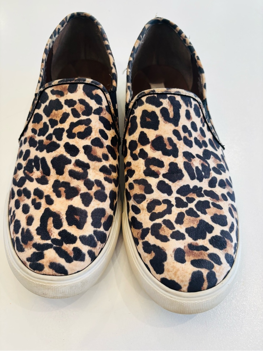 Steve Madden Leopard Women’s Slip-On Sneakers - Tan & Black size 10 - Picture 3 of 13